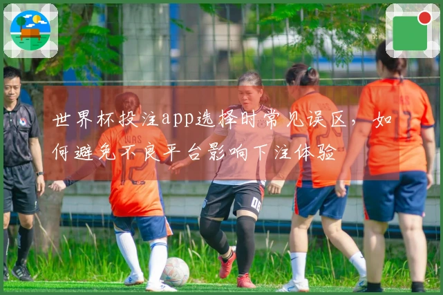 世界杯投注app选择时常见误区，如何避免不良平台影响下注体验